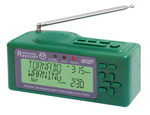 Reecom R-1630 NOAA All Hazards Weather Alert Radio Preprogrammed for Your Area for sale online